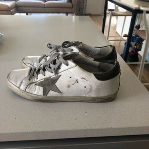 Golden goose superstar sneakers. Olive. Size 38